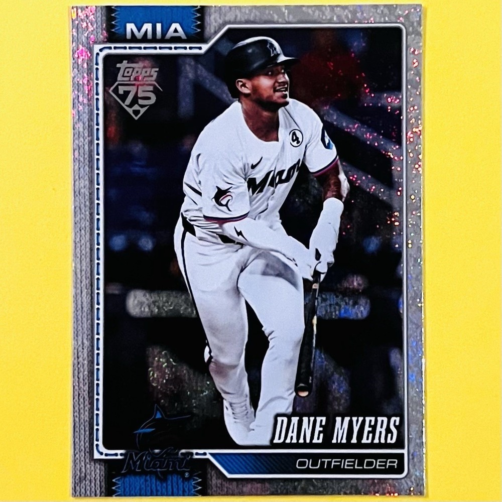 2026 Topps Series 1 Dane‎ Myers #279 Miami Marlins Foilboard Base Card